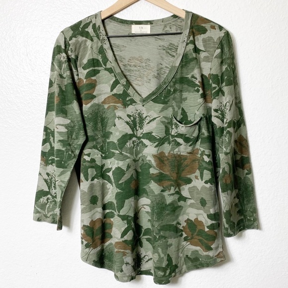 Anthropologie T.la Women Green 3/4  Sleev… - Picture 1 of 5